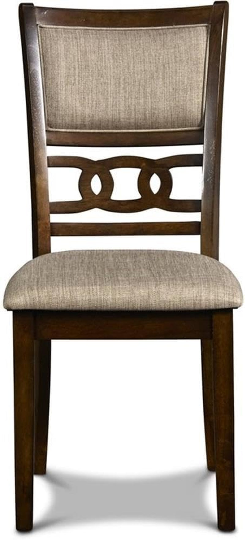 Elegant Solid Wood Circular Dining Set Cherry Brown