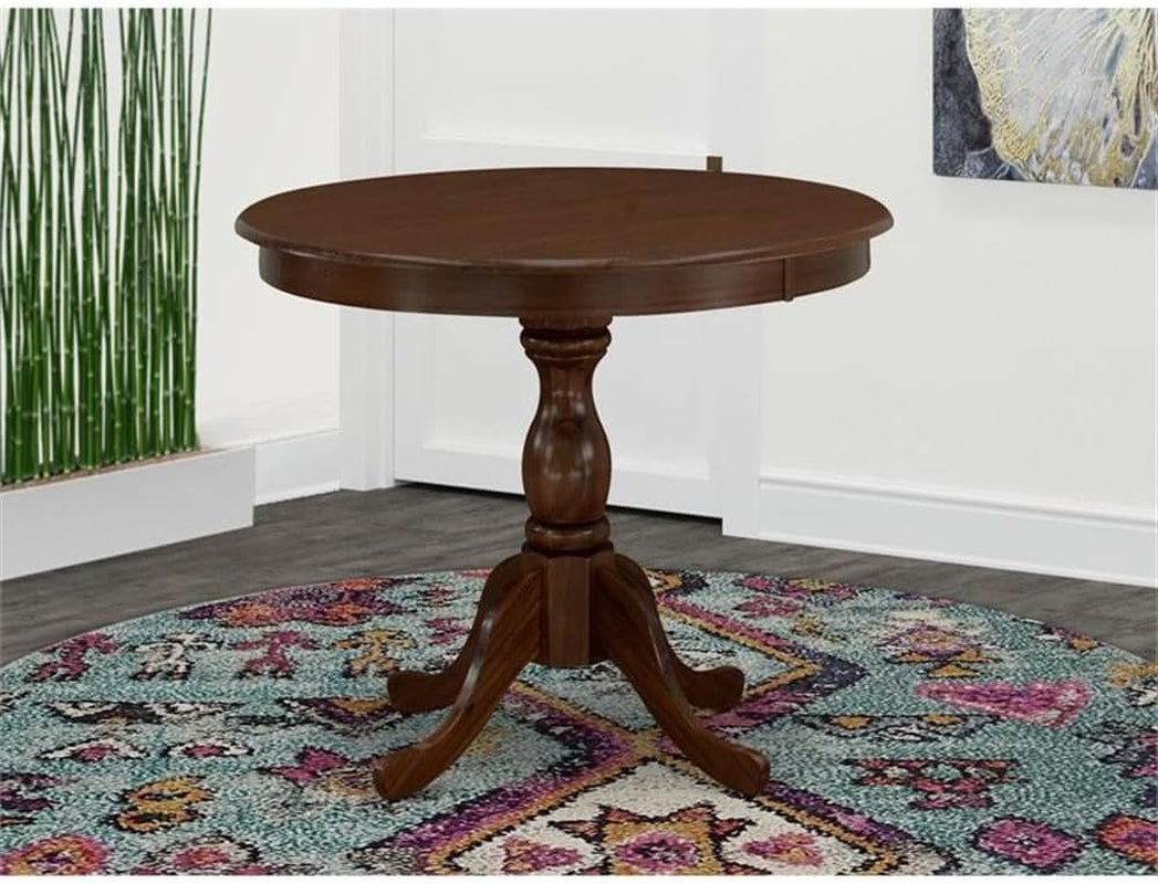 Round Dining Table 36x36 Inches With Pedestal Base