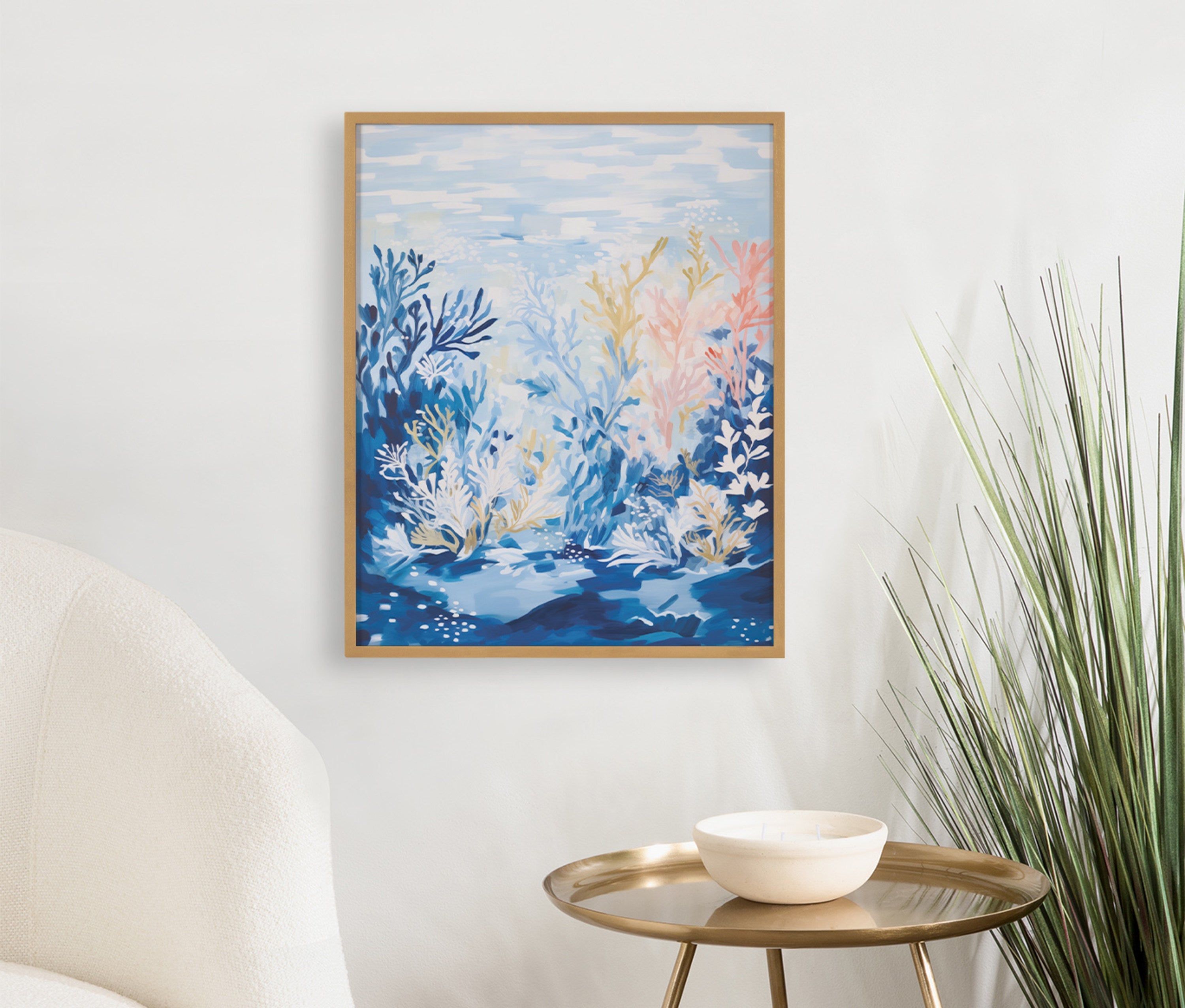 Gallery Underwater Ocean Landscape Print by The Creative Bunch Studio