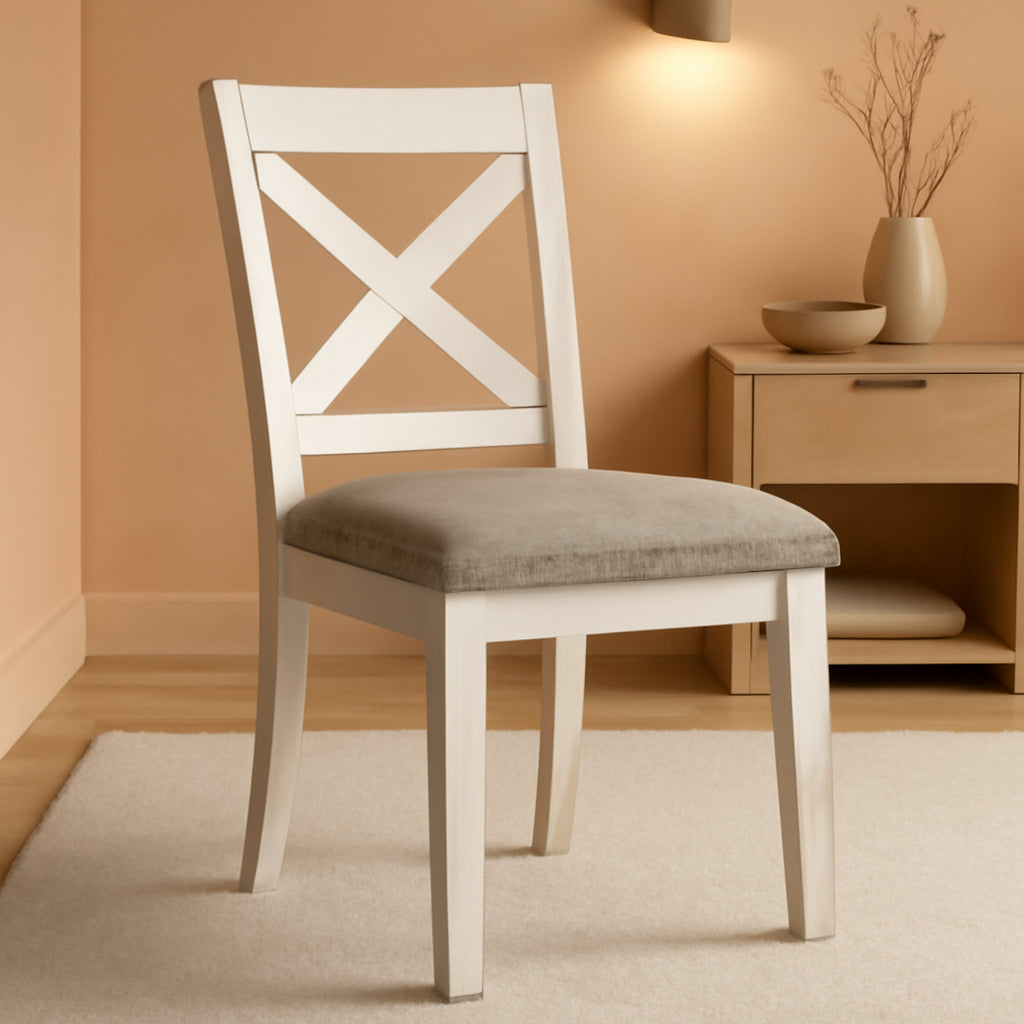 Robbinsdale White Counter Height Bar Stool Set of 2