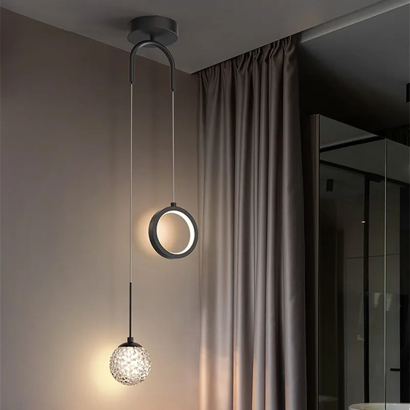 Bedside Chandelier Modern Minimalist Creative Starry Nordic Art Lamps