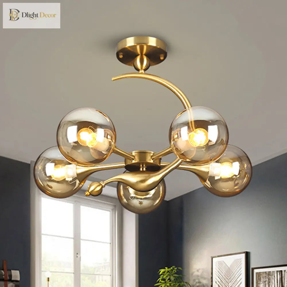 Daphne Mid-Century Chandelier | Dining Room Home Lighting