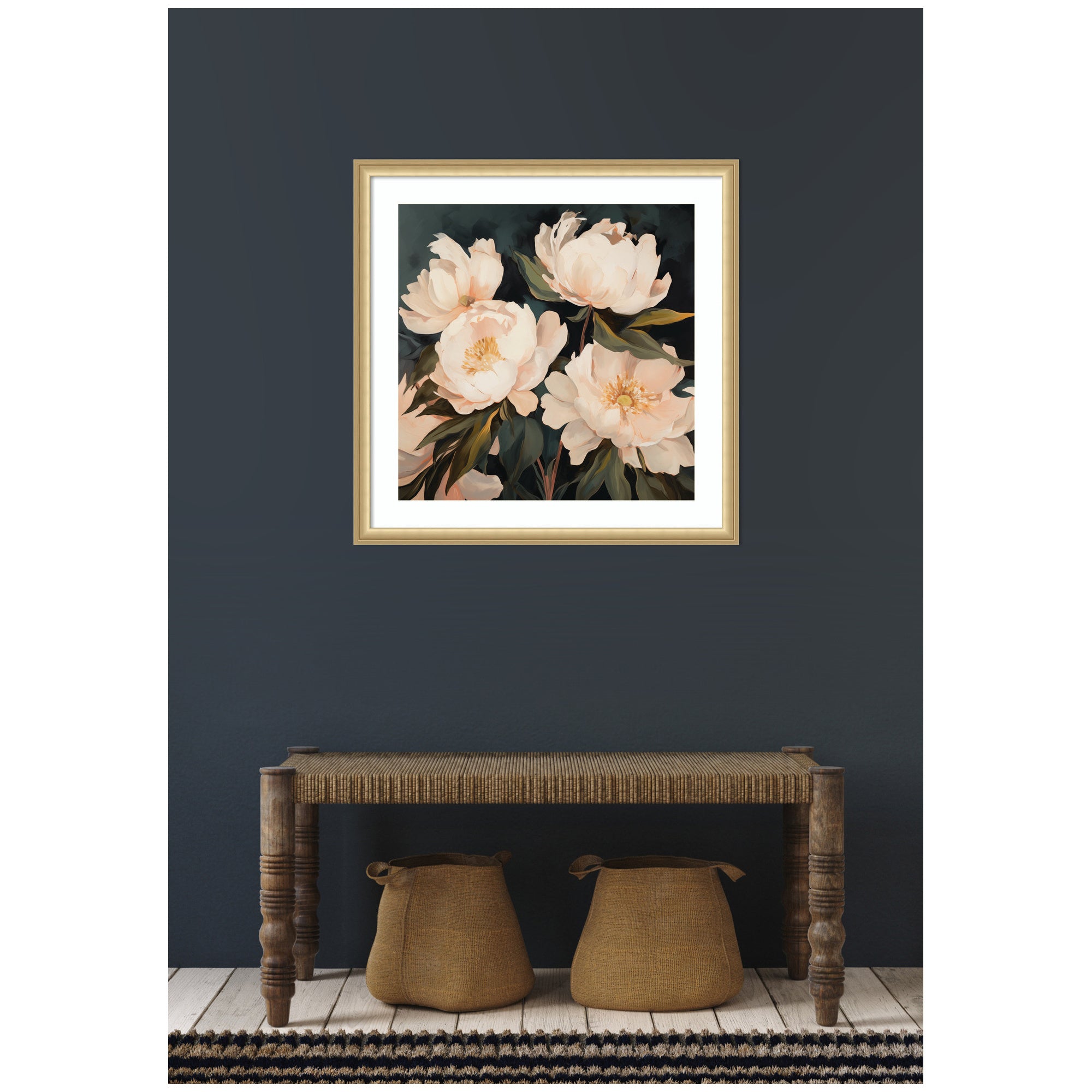Framed Art Beautiful Painterly Floral Bouquets 2 by The Creative Bunch Studio