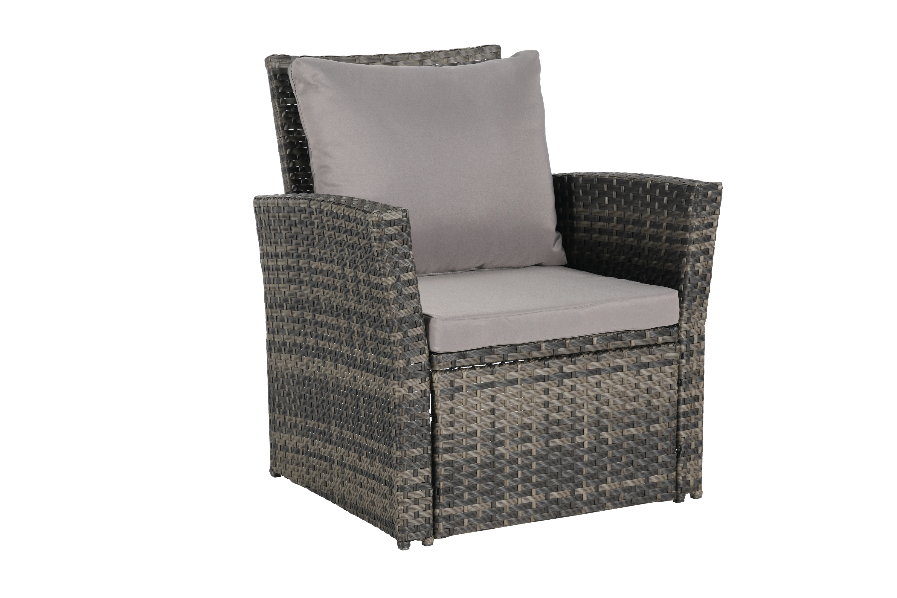 4 Pieces Outdoor Patio Furniture Sets Garden Rattan Chair Wicker Set
