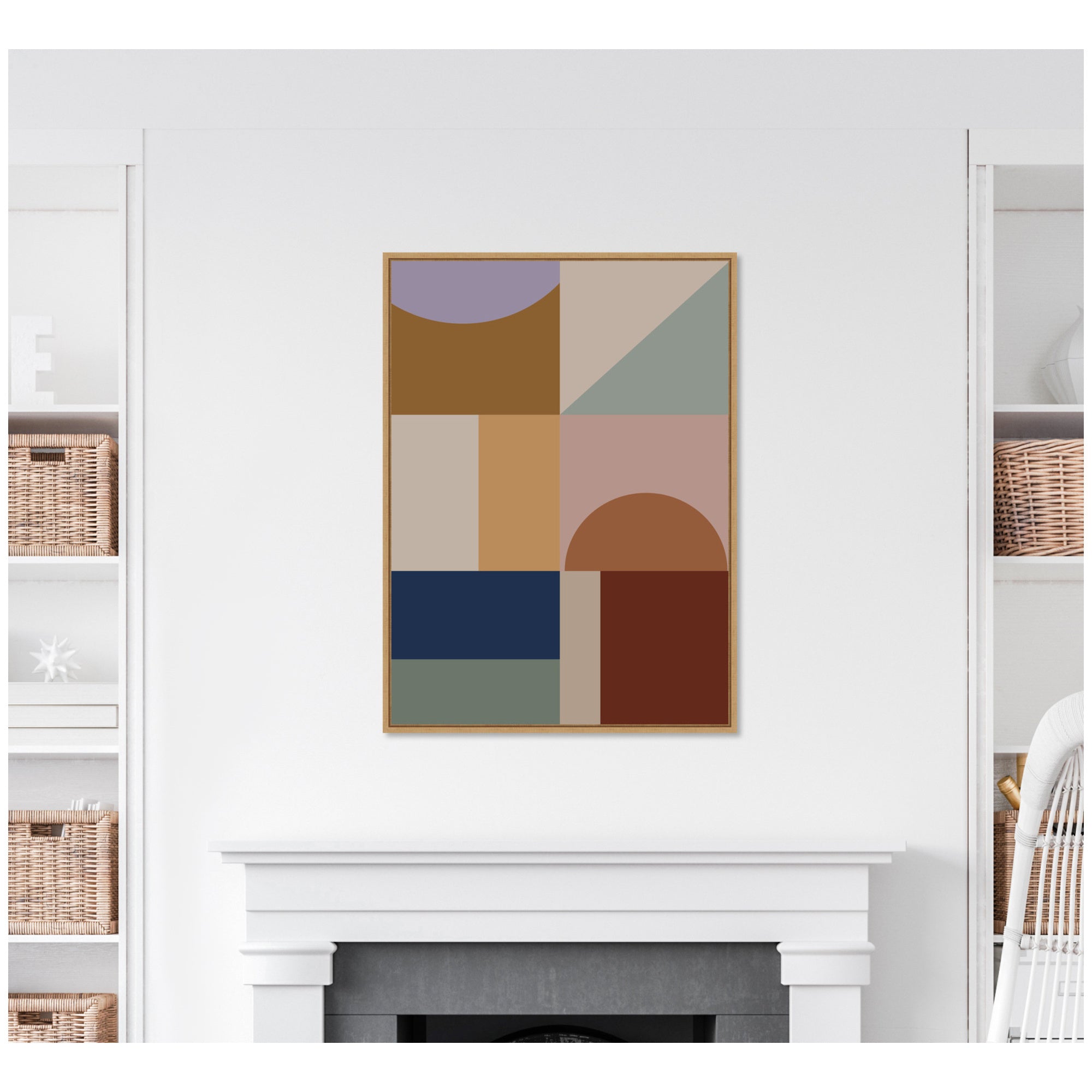 Modern Bohemian Pattern 2 by The Creative Bunch Studio Framed Canvas Wall Art Print