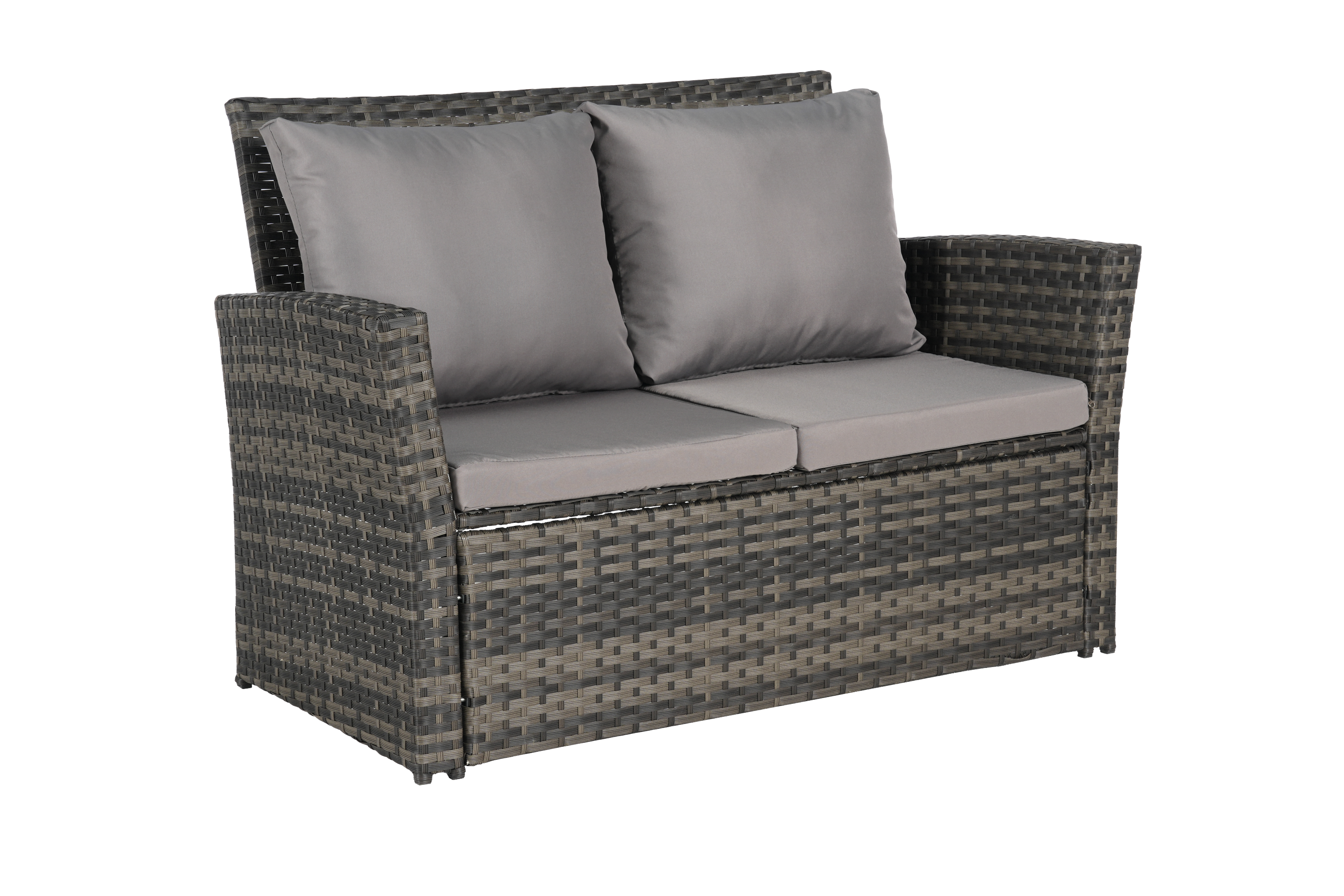 4 Pieces Outdoor Patio Furniture Sets Garden Rattan Chair Wicker Set