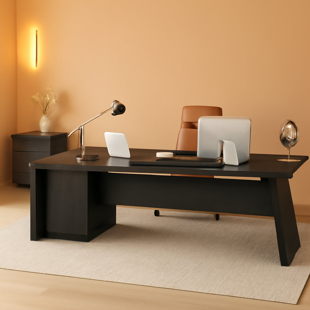 78 Inch L Shaped Desk With Drawers And File Cabinet Grey