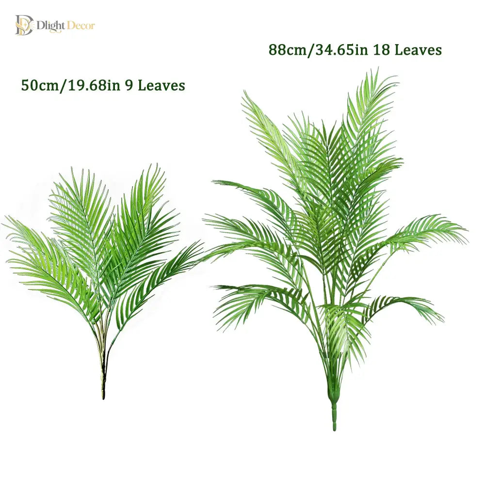 Dlight Decor 120cm Tall Palm Tree Branch with Coconut Leaves for Home and Office Decor