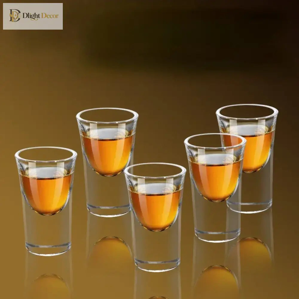 Dlight Decor 15ml Thick-Bottom Shot Glass – Single Baijiu & Spirits Cup
