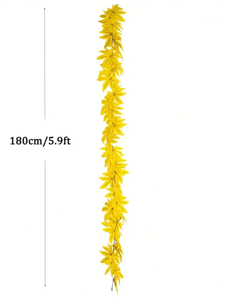 Dlight Decor 200cm Fall Maple Leaf Garland for Autumn and Halloween Decor