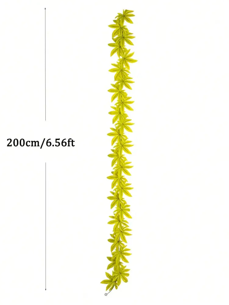 Dlight Decor 200cm Fall Maple Leaf Garland for Autumn and Halloween Decor