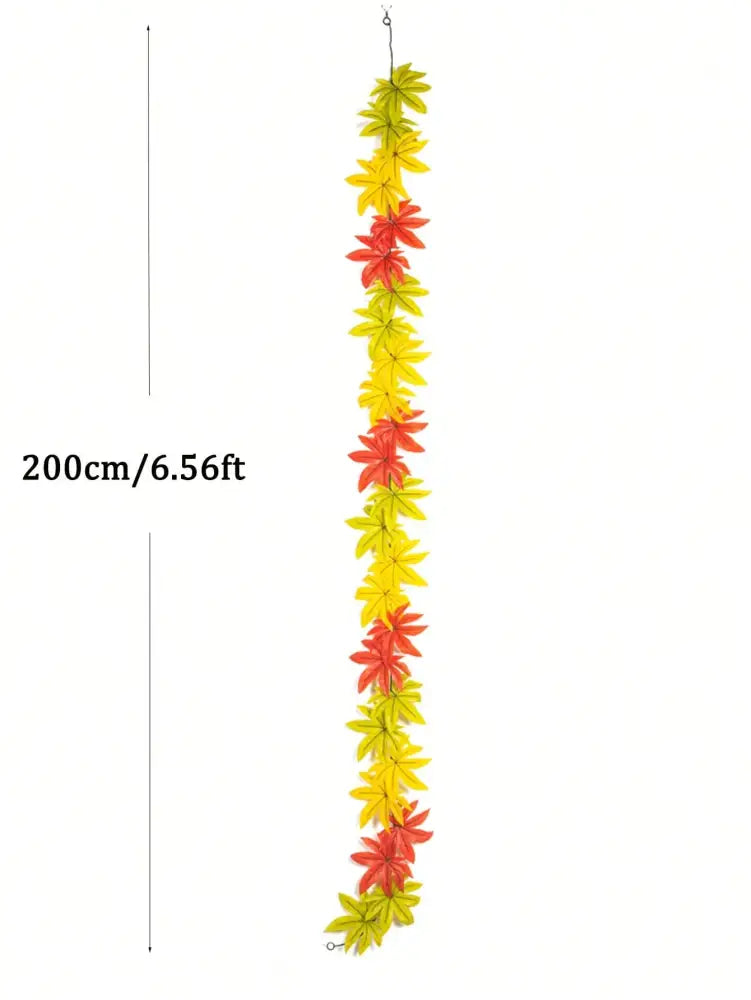 Dlight Decor 200cm Fall Maple Leaf Garland for Autumn and Halloween Decor