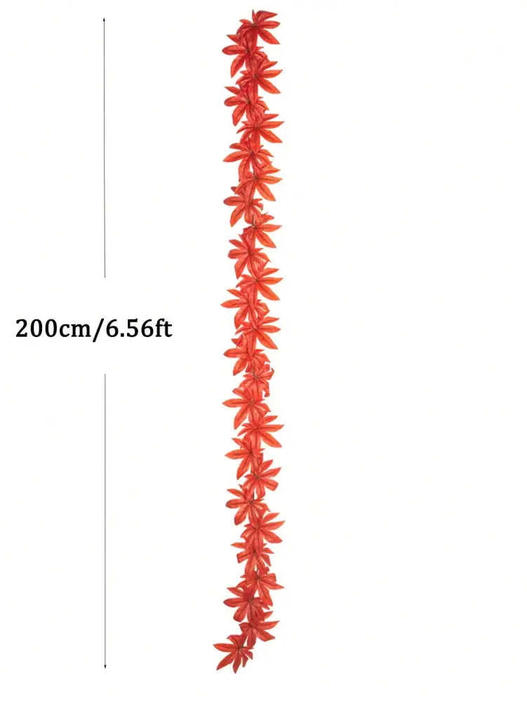 Dlight Decor 200cm Fall Maple Leaf Garland for Autumn and Halloween Decor