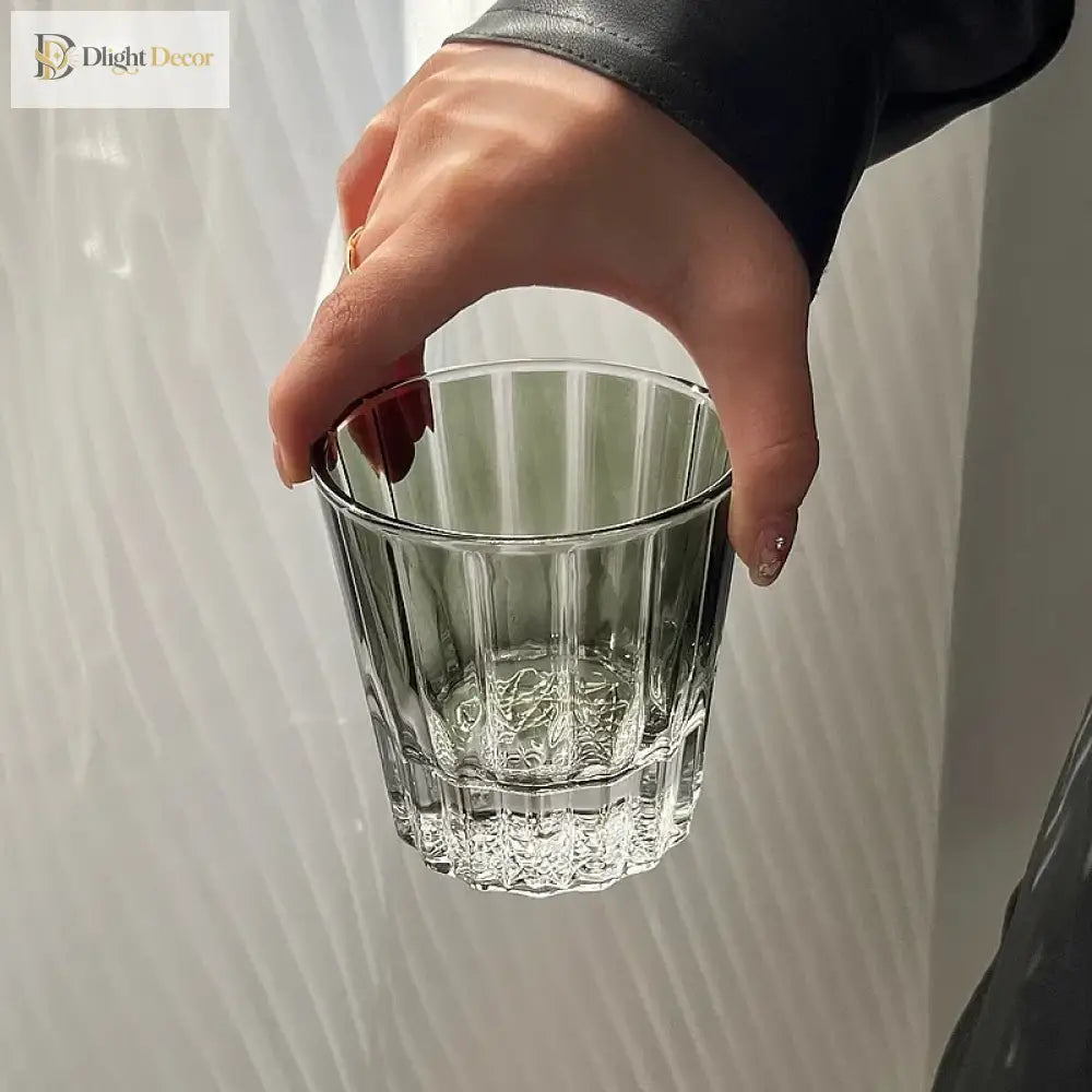Dlight Decor 200ml Star Diamond Cut Crystal Whisky Glass