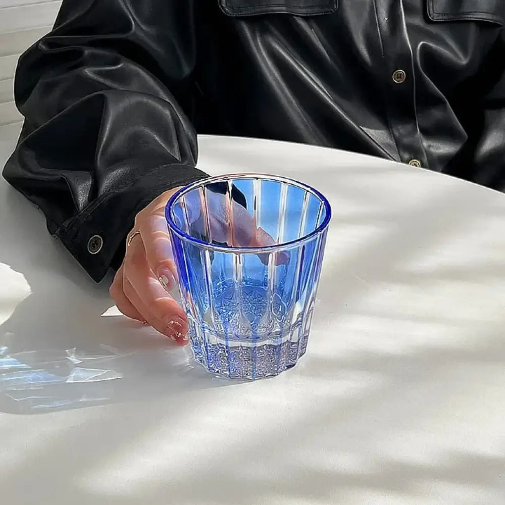 Dlight Decor 200ml Star Diamond Cut Crystal Whisky Glass