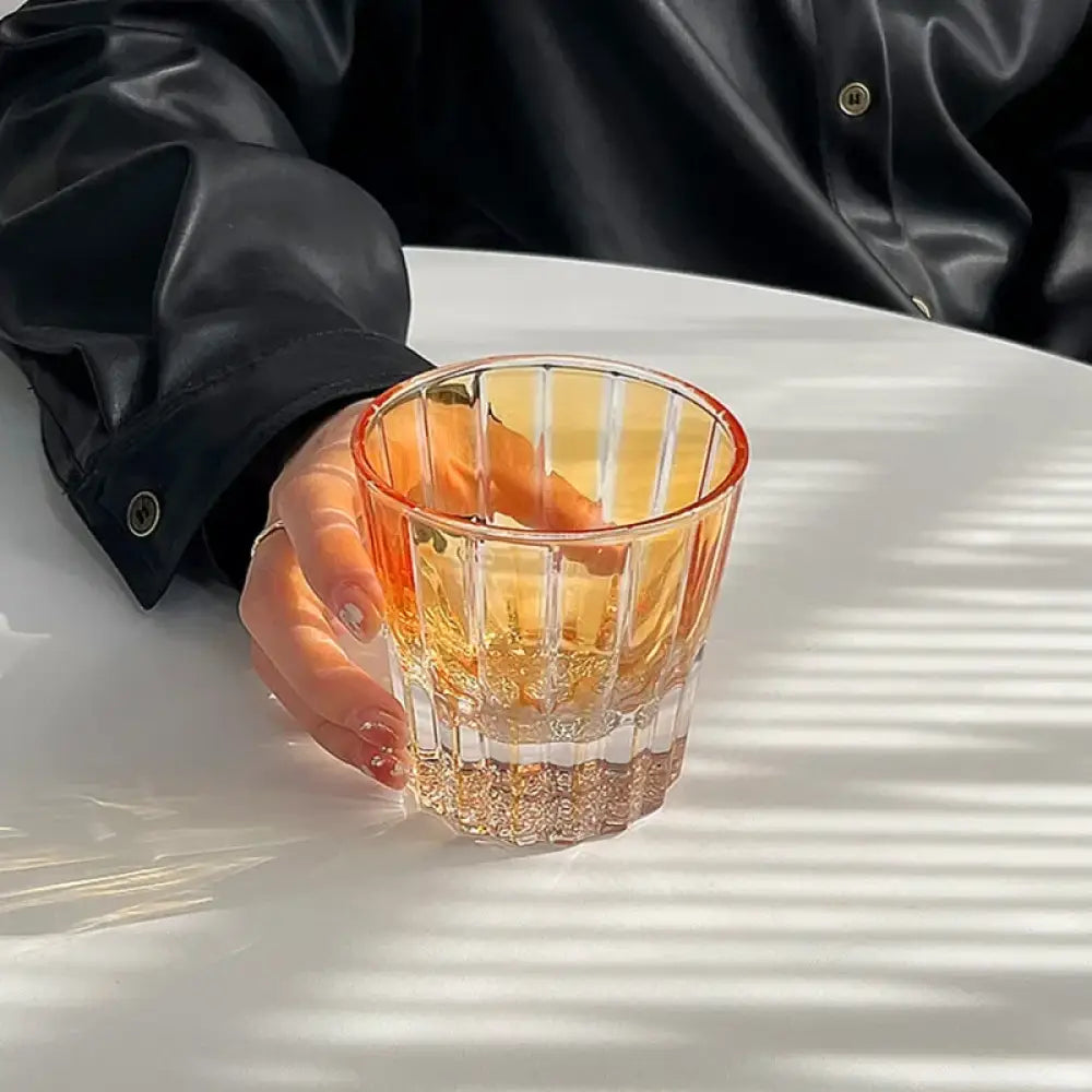 Dlight Decor 200ml Star Diamond Cut Crystal Whisky Glass