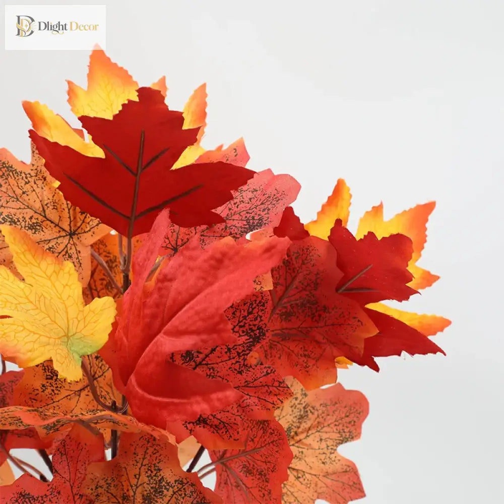 Dlight Decor 39cm Maple Leaf Branch for Autumn and Halloween Decor