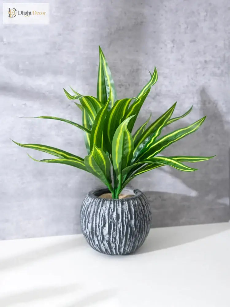 Dlight Decor Aloe Leaf Plant for Fresh Indoor Outdoor Style