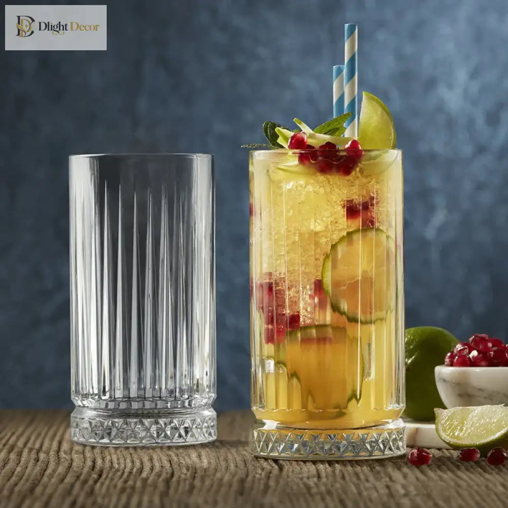 Dlight Decor Diamond Stripe Glass Coffee Cups (100–450ml)
