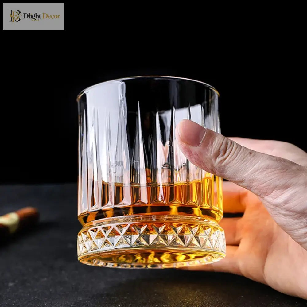 Dlight Decor Diamond Stripe Glass Coffee Cups (100–450ml)