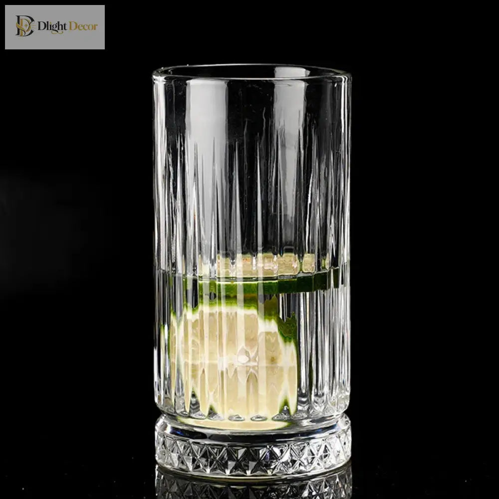 Dlight Decor Diamond Stripe Glass Coffee Cups (100–450ml)