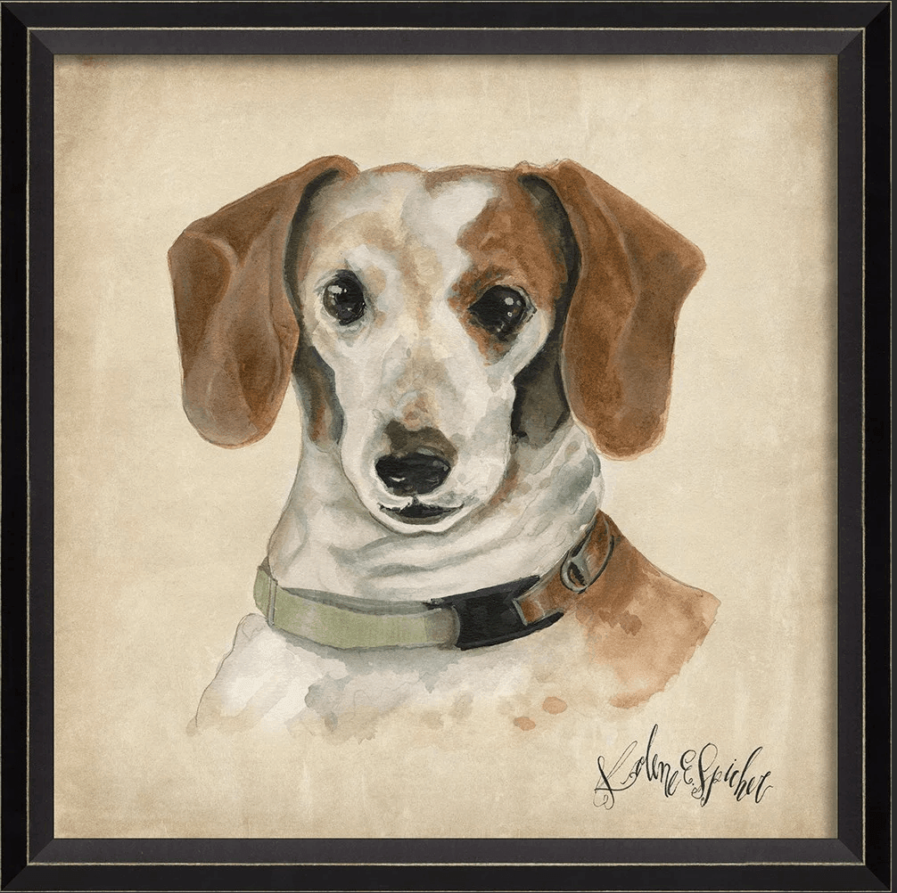 Dog Portrait Sadie Wall Art By Spicher and Company-0