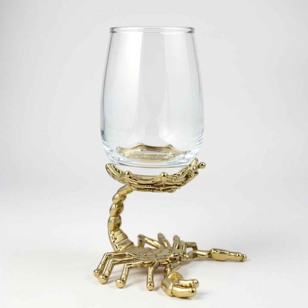 Set of 4 Scorpion Wine Glasses-1