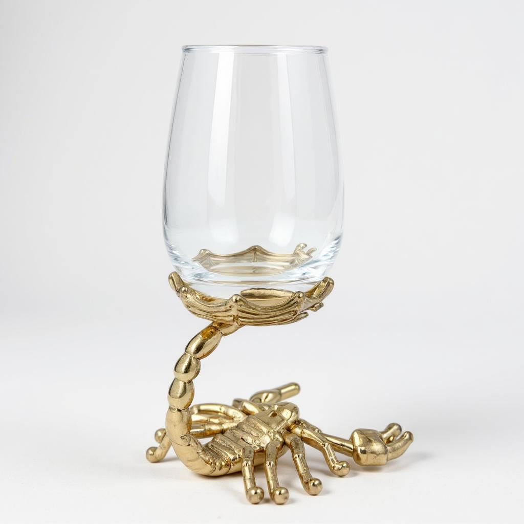 Set of 4 Scorpion Wine Glasses-0