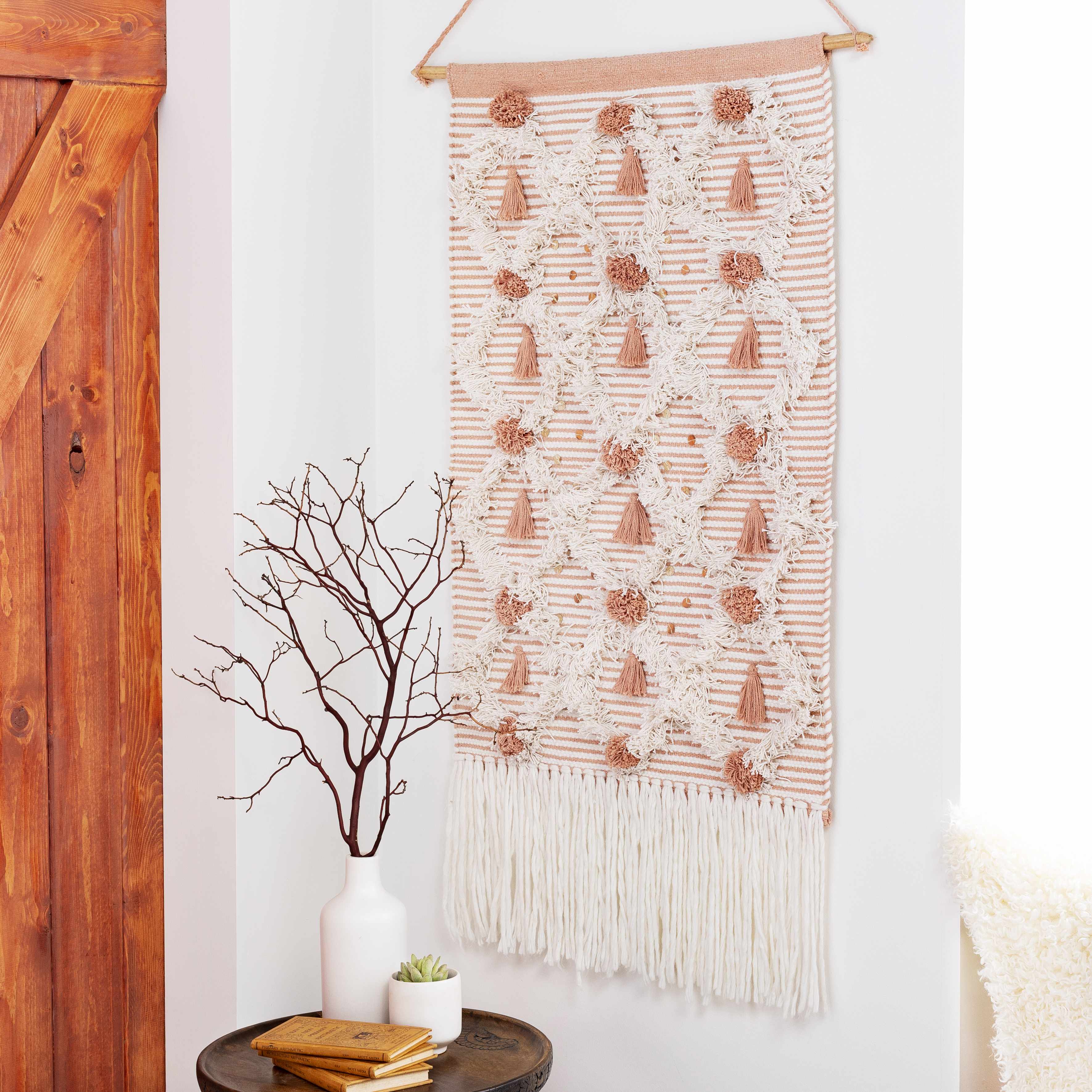 Drumore Beige Boho Wall Hanging-4