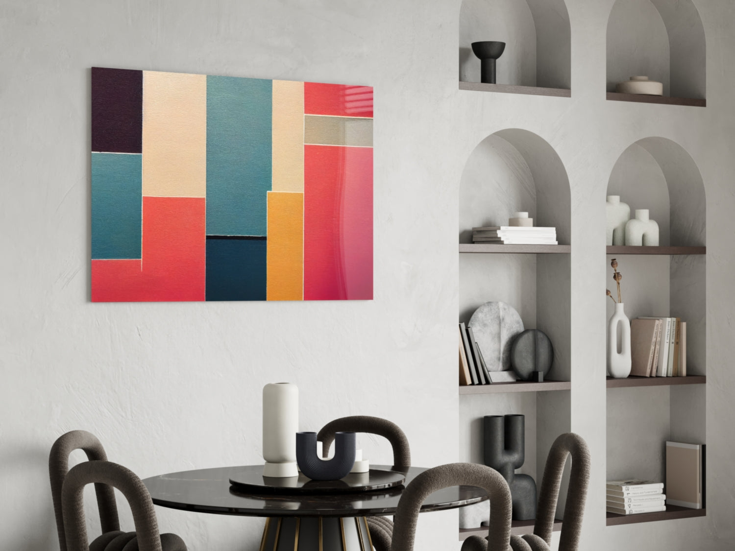 Rectangles  Glass Wall Art|| Designer's Collection