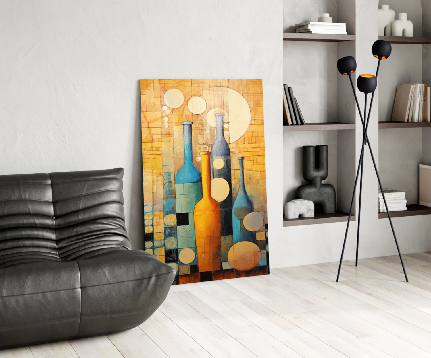 Bottles Glass Wall Art || Designer Collection