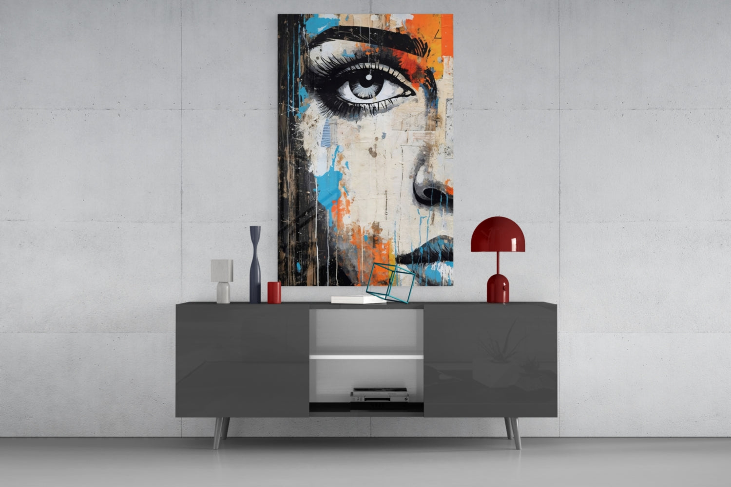 Half Portrait Glass Wall Art || Designer Collection