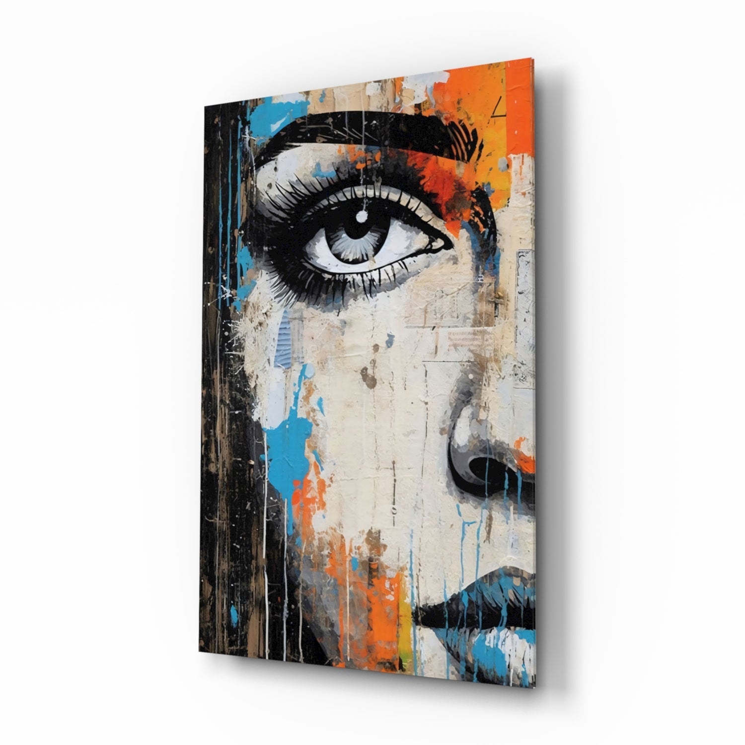 Half Portrait Glass Wall Art || Designer Collection