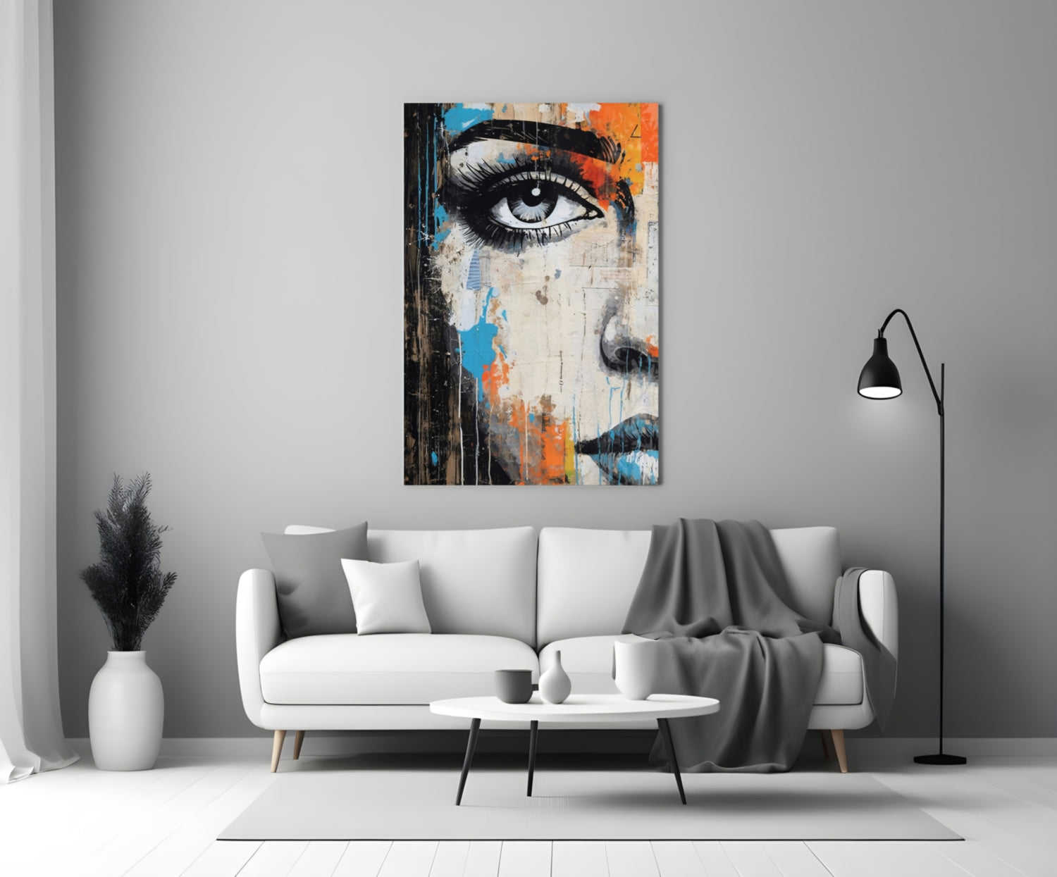 Half Portrait Glass Wall Art || Designer Collection