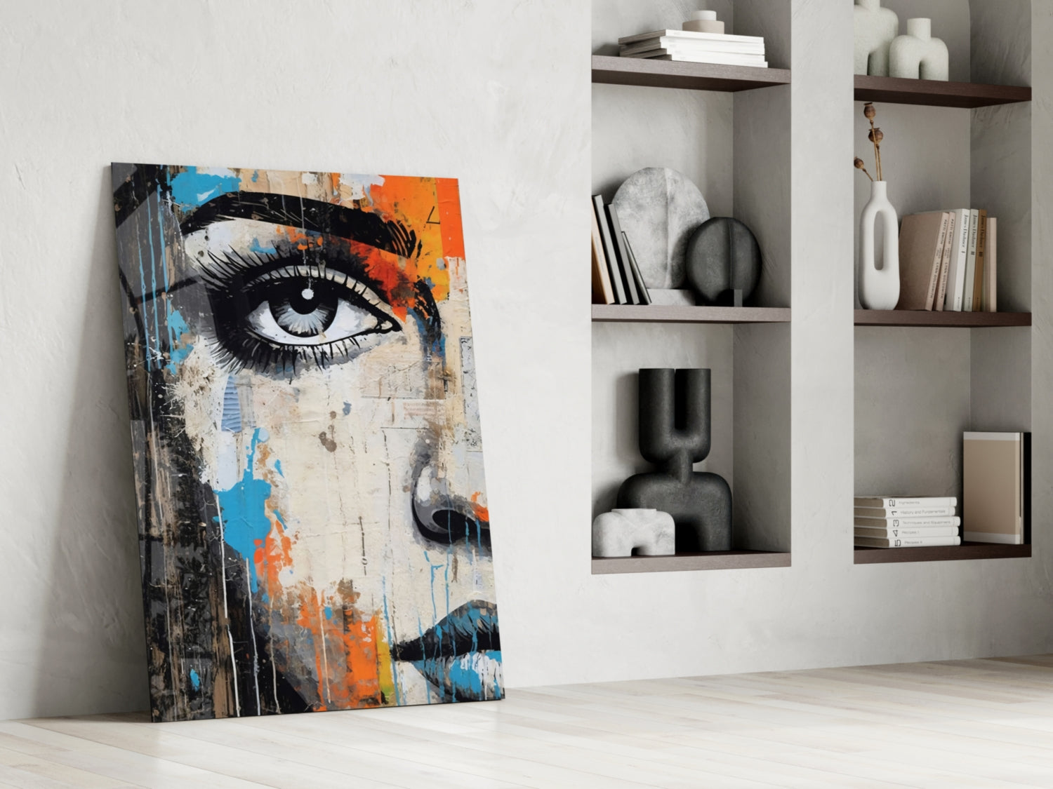 Half Portrait Glass Wall Art || Designer Collection