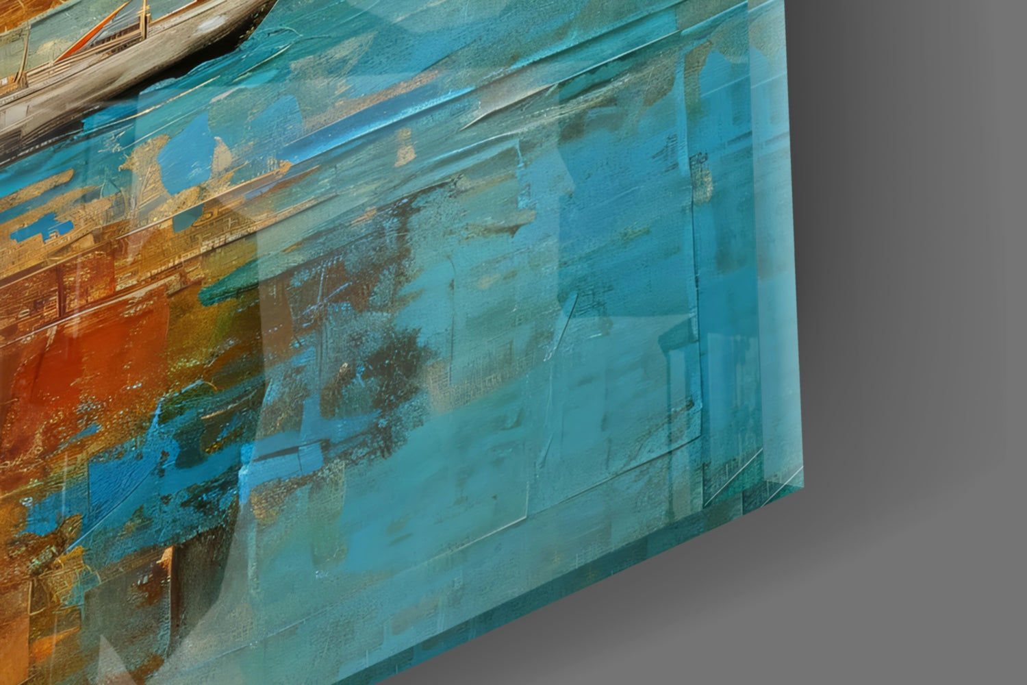 Sailing Glass Wall Art || Designer Collection