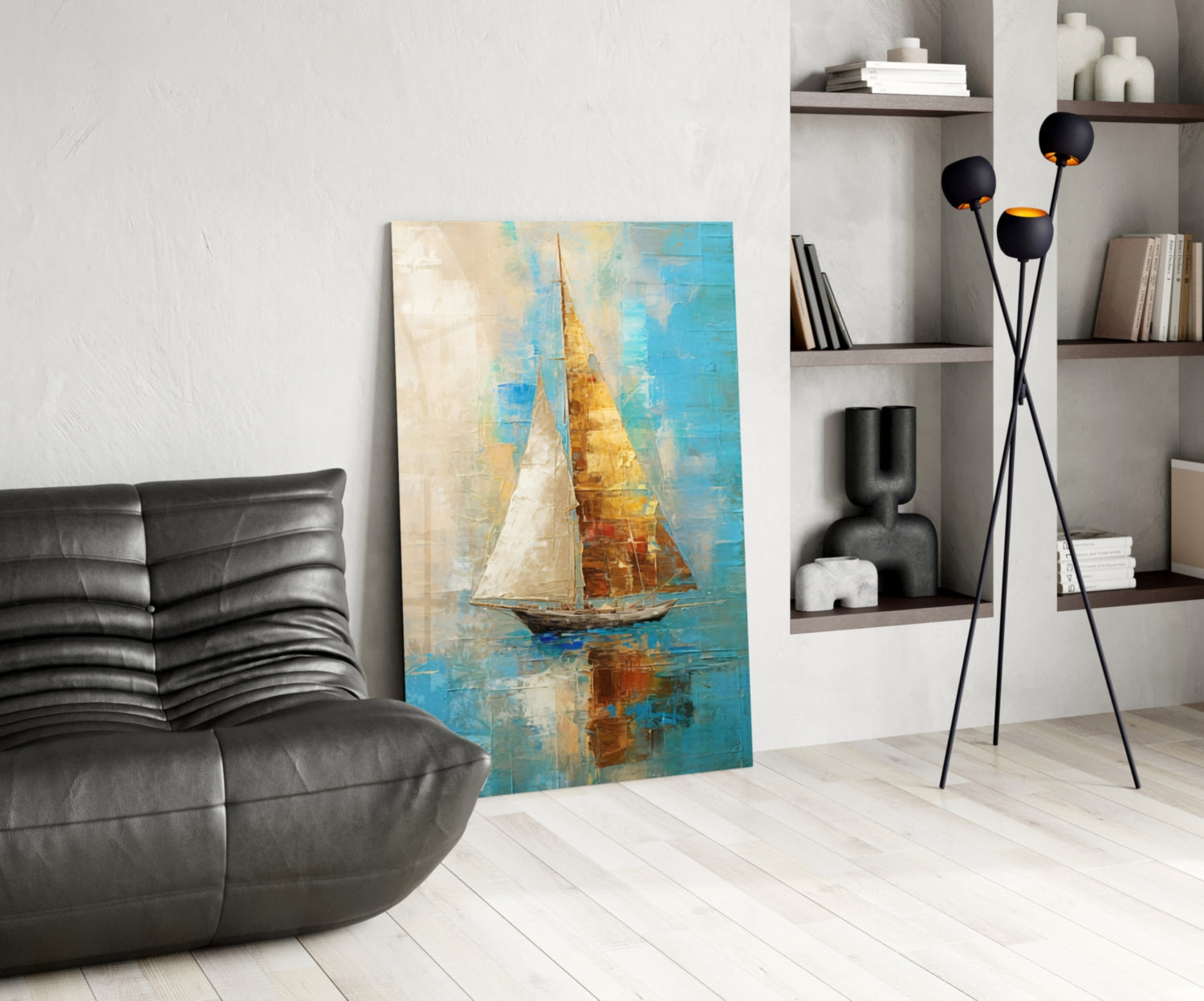 Sailing Glass Wall Art || Designer Collection