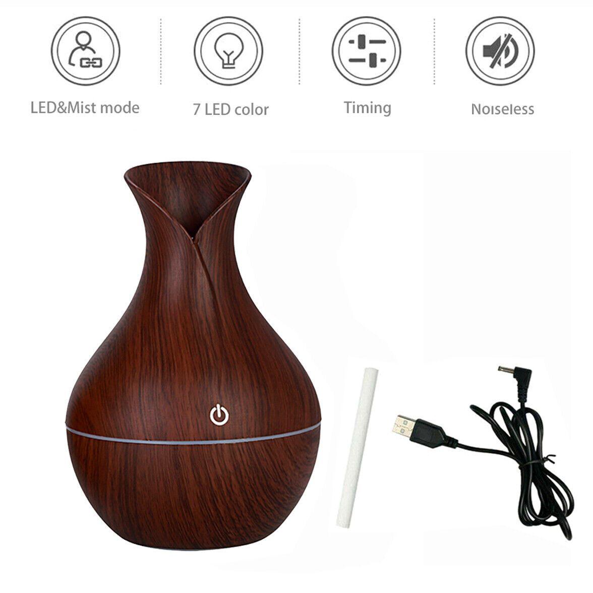LED Ultrasonic Aroma Humidifier Essential Oil Diffuser - PRHOMZ