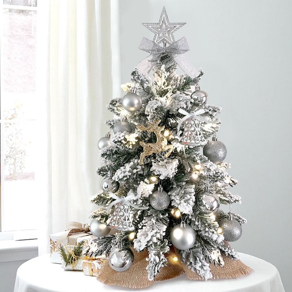 22" Mini Christmas Tree with Light Tabletop Decoration-6