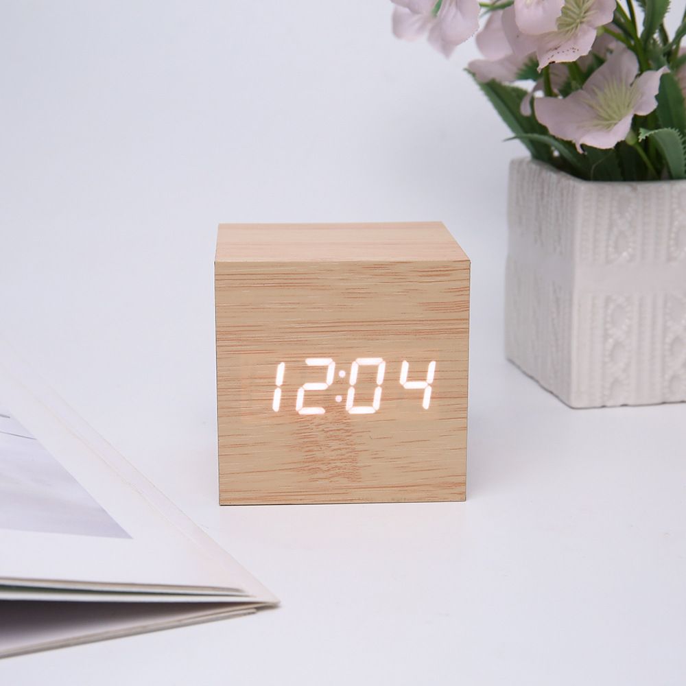 Wooden Minimalist Table Clock-6