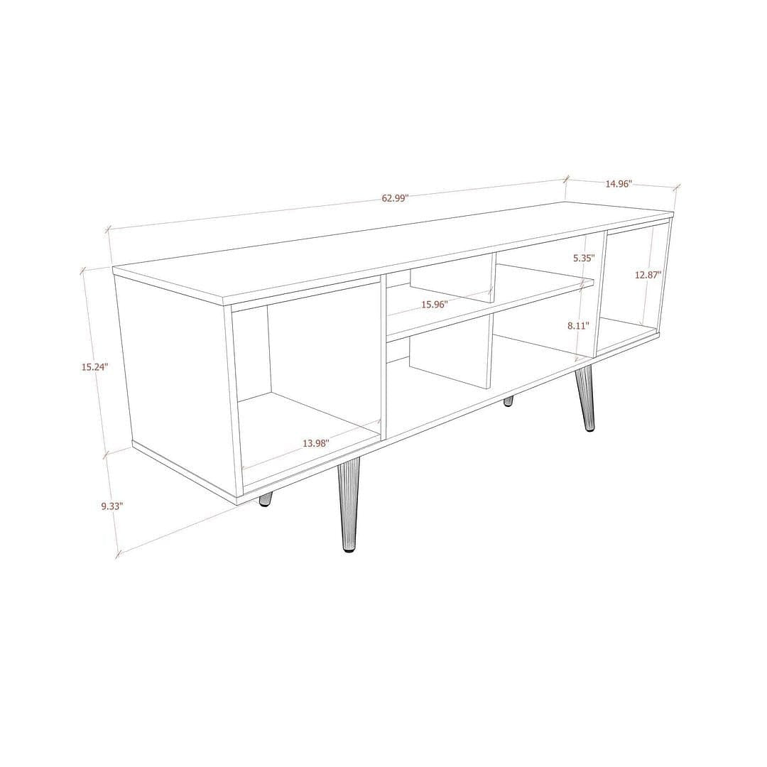 Manhattan Comfort Theodore 62" TV Stand-3