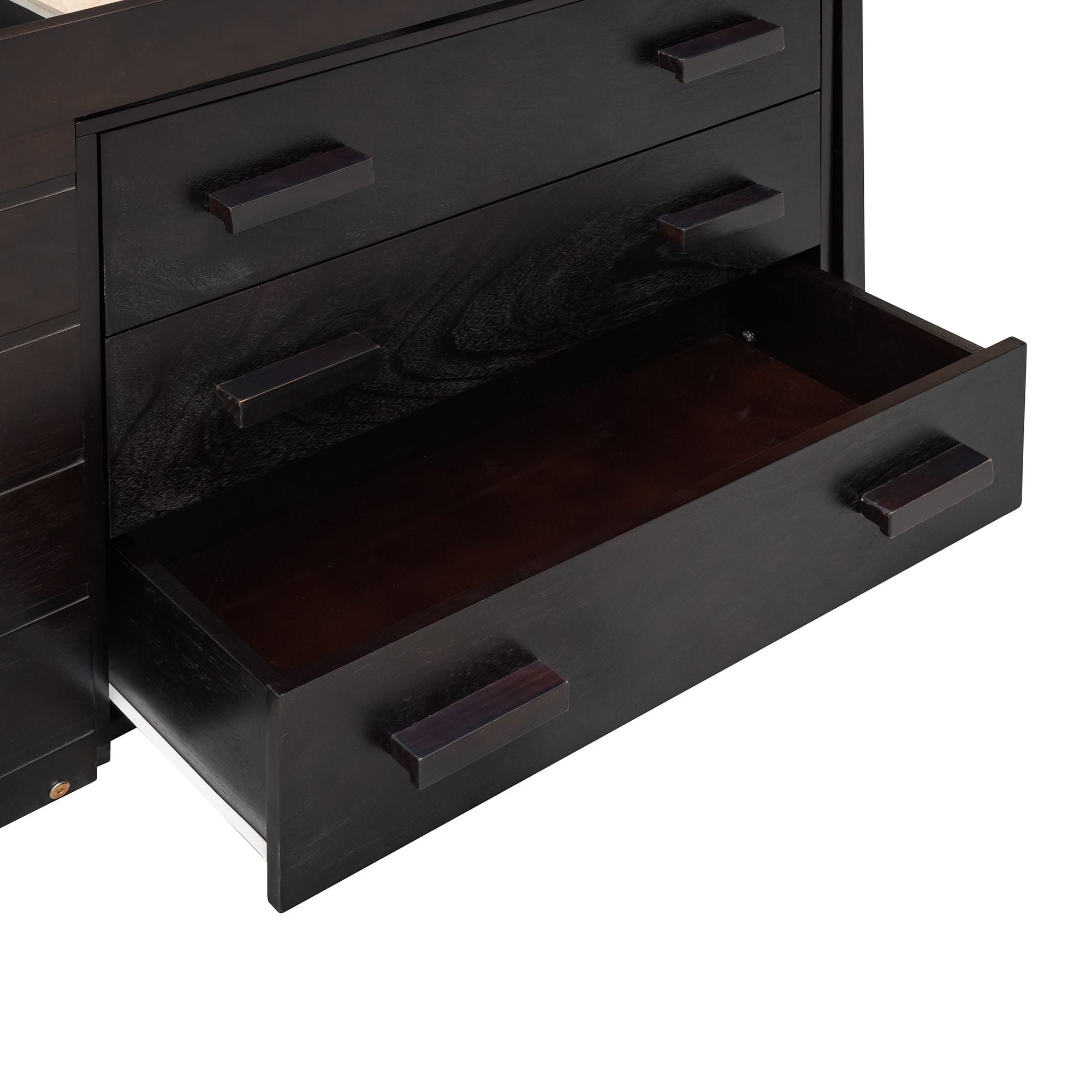 Twin Loft Bed with Shelves - Just Better Bunk Beds