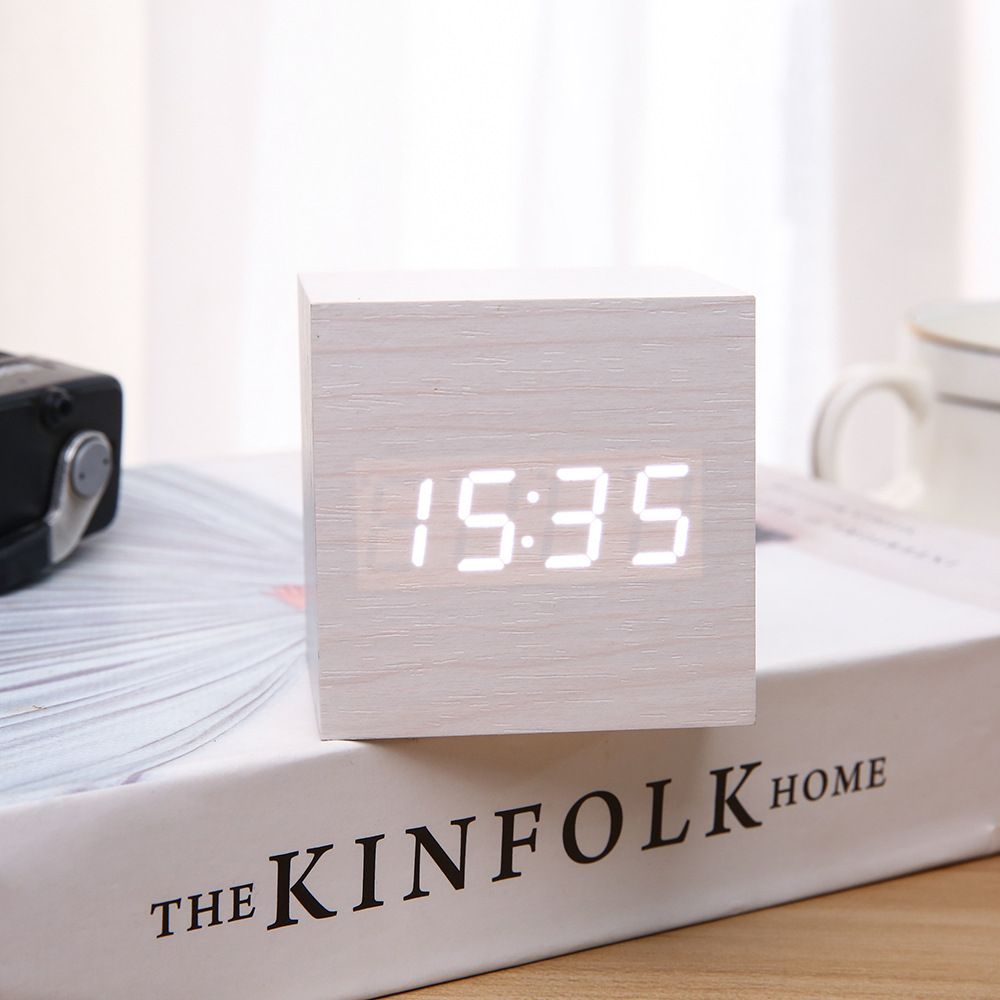 Wooden Minimalist Table Clock-4