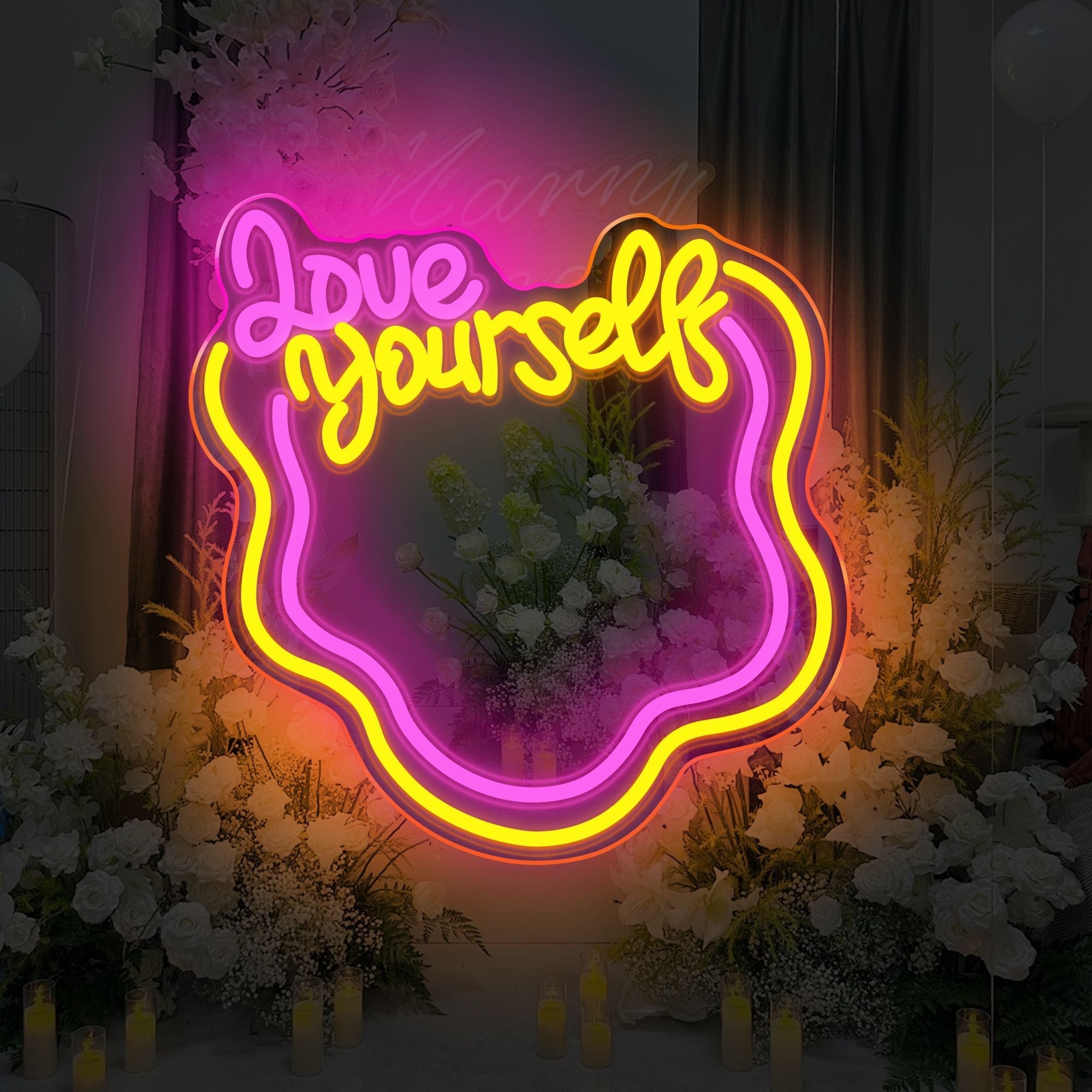 love yourself Mirror LED Neon Sign-1