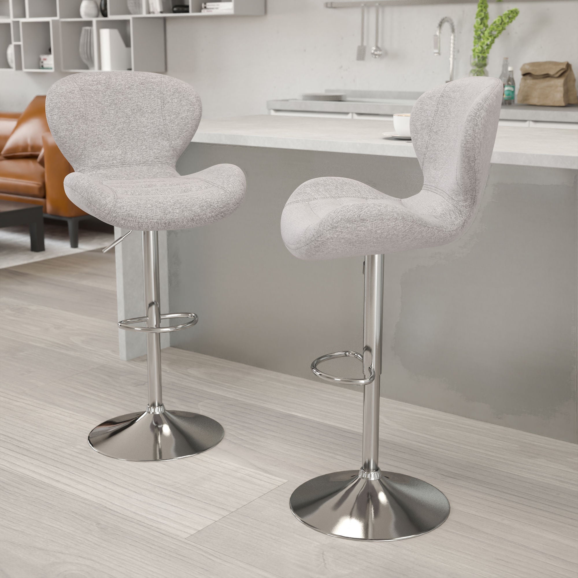 Set of Modern Adjustable Barstool-2