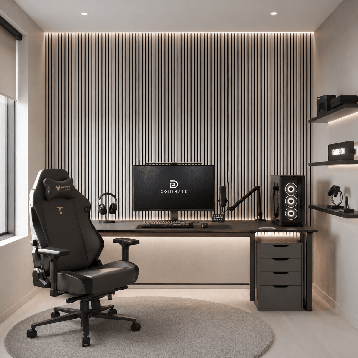 ARQ® Acoustic Colored Wooden Wall Slat Panel