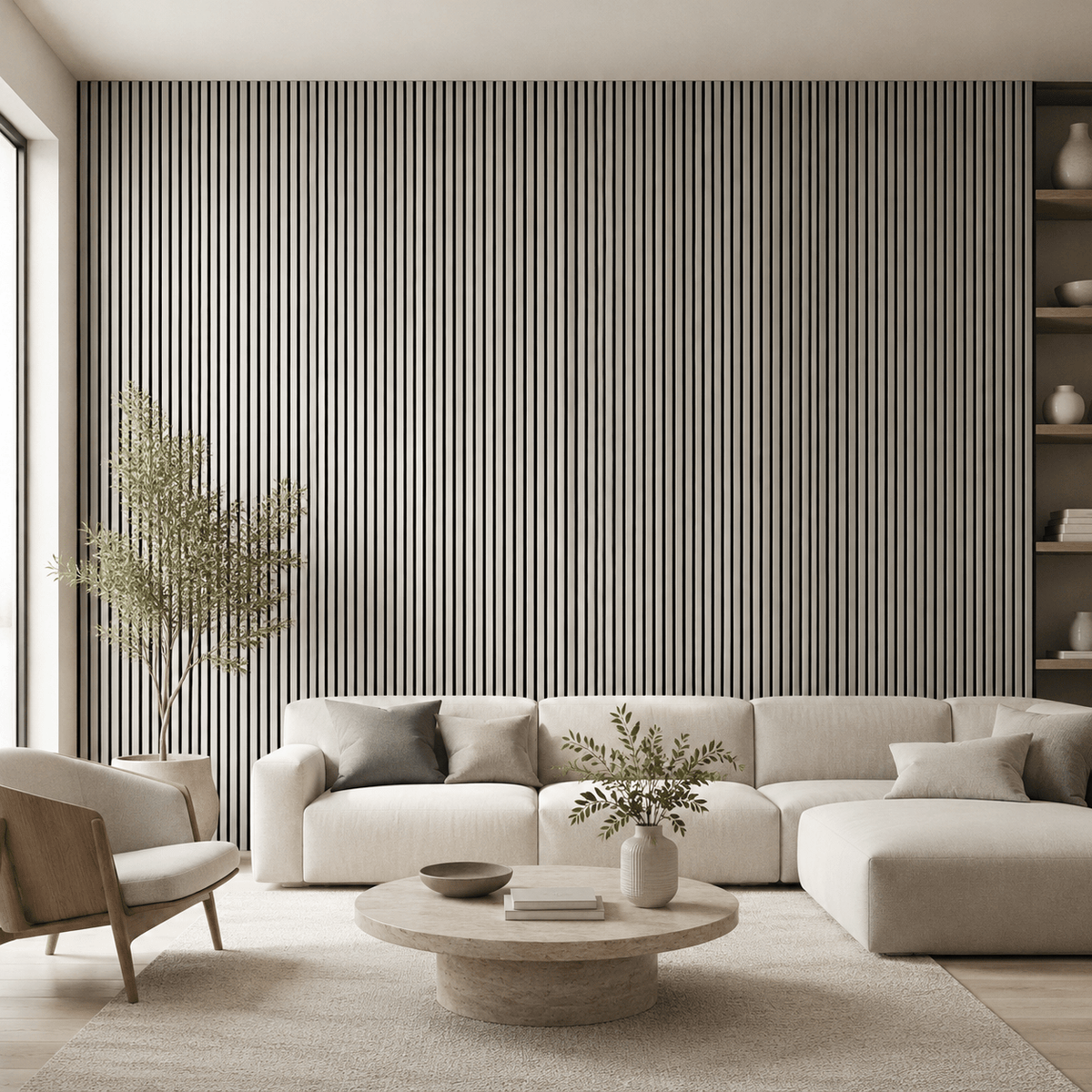 ARQ® Acoustic Colored Wooden Wall Slat Panel