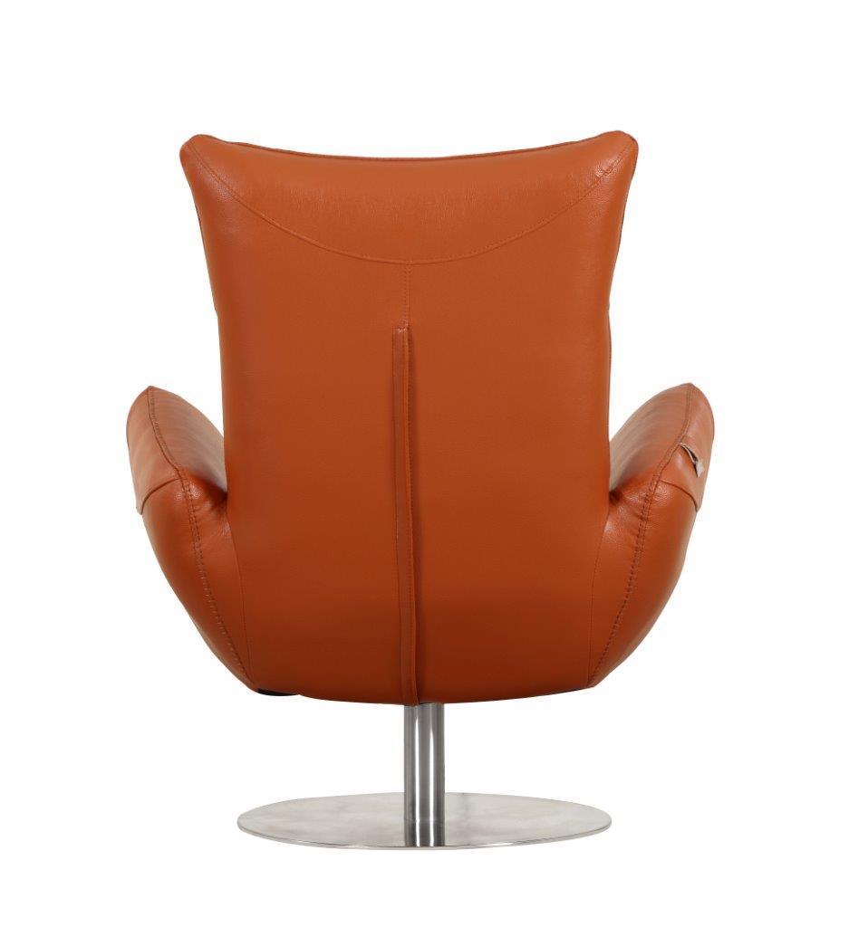 Modern Genuine Italian Leather Lounge Chair-2