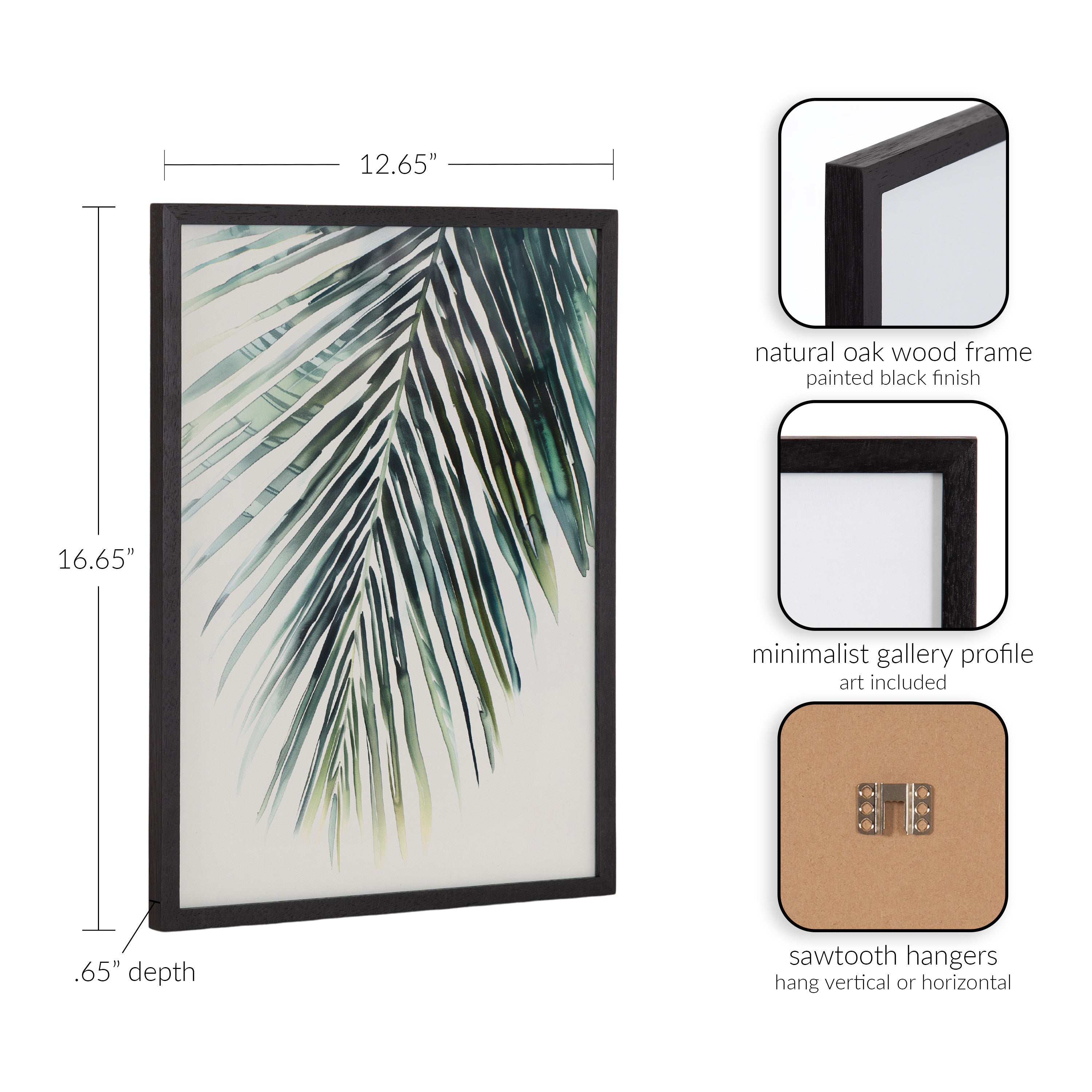 Gallery Tropical Modern Botanical Palm Print by The Creative Bunch Studio