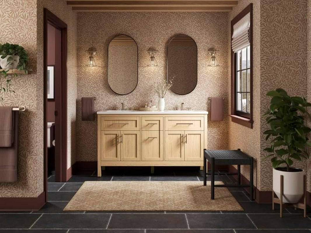 18W X 36H Oval Framed Wall Mount Vanity Mirror Matte Black